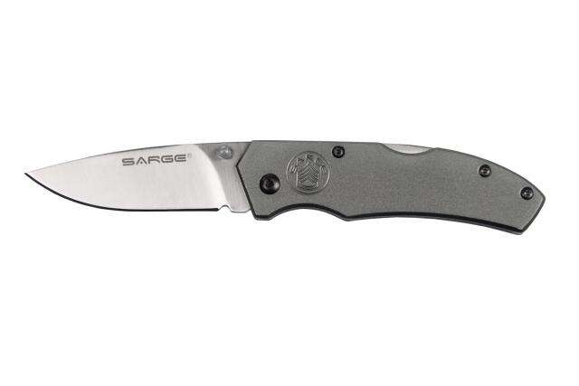 Knives Sarge Knives Ready Series SARGE GRAY ELECTRO - LOCK BACK FOLDER 2.375" BLADE